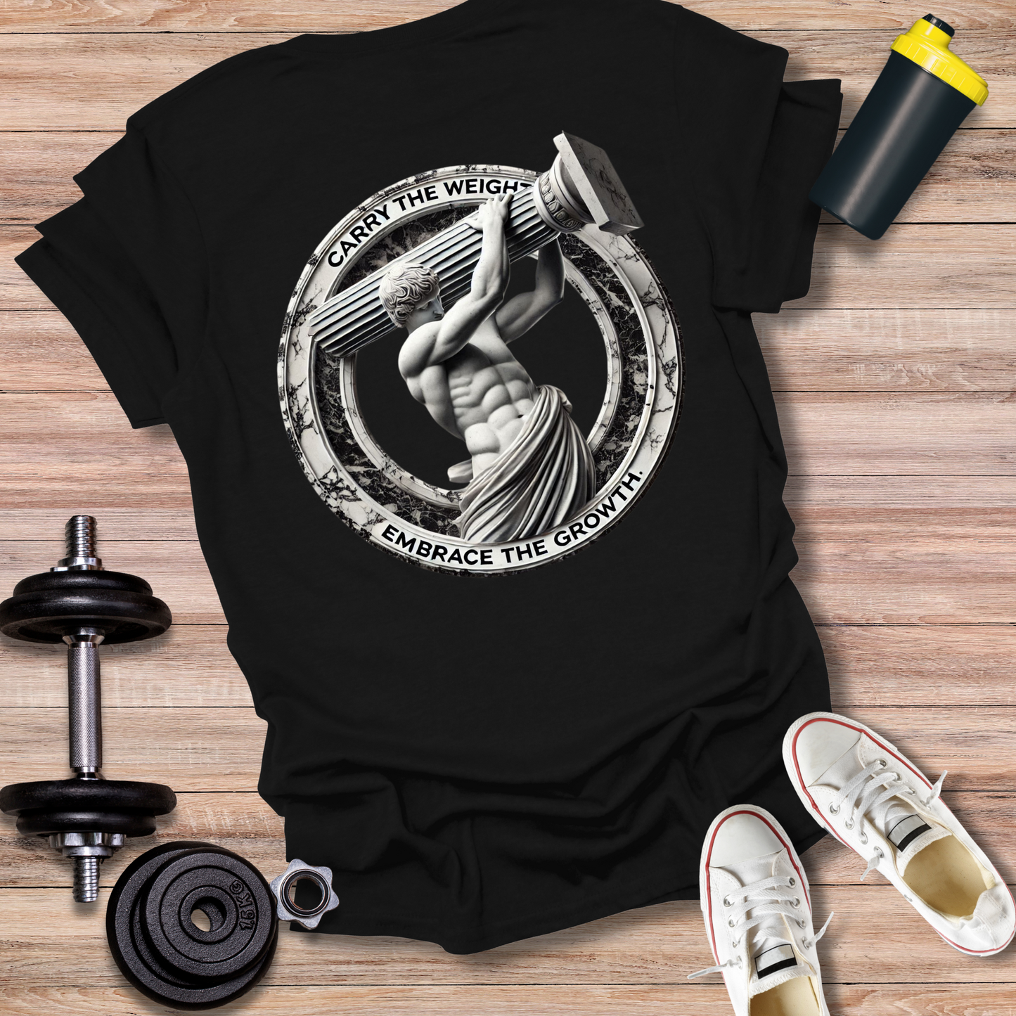 StoicLift Unisex Softstyle T-Shirt – "Carry the weight, embrace the growth."