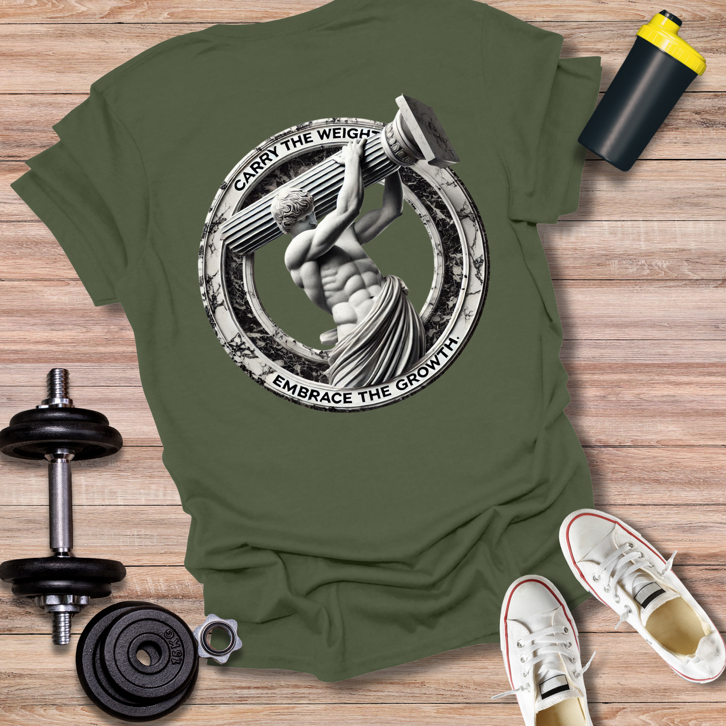 StoicLift Unisex Softstyle T-Shirt – "Carry the weight, embrace the growth."