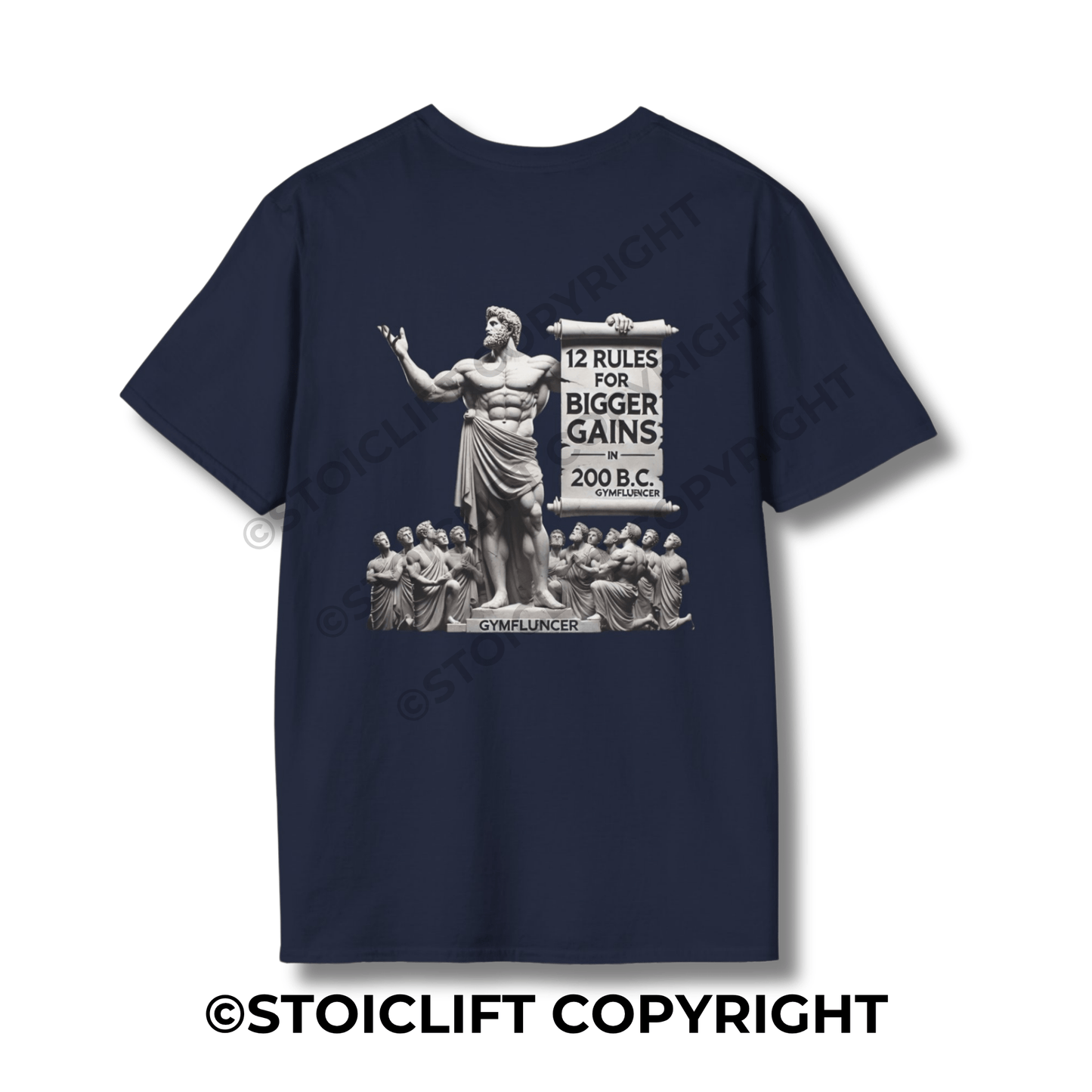 StoicLift Unisex Softstyle T-Shirt – "12 rules for bigger gains."