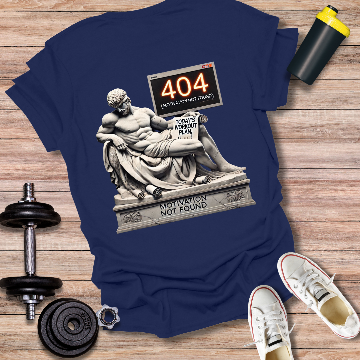 StoicLift Unisex Softstyle T-Shirt – "Motivation not found."