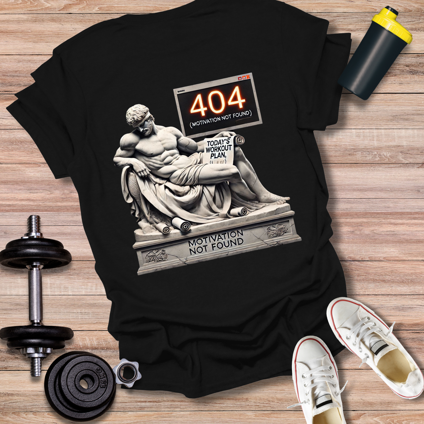StoicLift Unisex Softstyle T-Shirt – "Motivation not found."