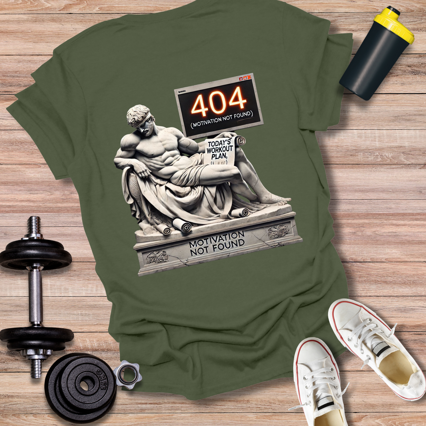StoicLift Unisex Softstyle T-Shirt – "Motivation not found."