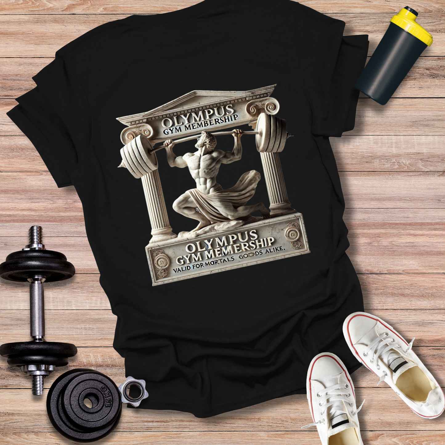 StoicLift Unisex Softstyle T-Shirt – "Olympus Gym Membership."