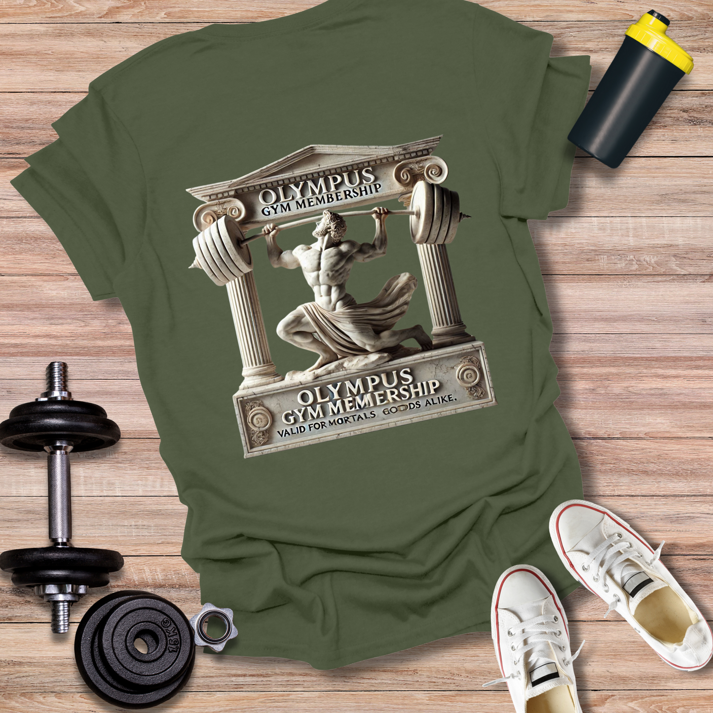 StoicLift Unisex Softstyle T-Shirt – "Olympus Gym Membership."