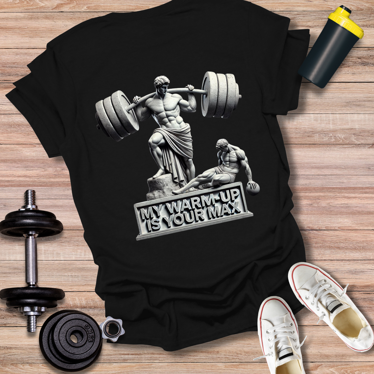 StoicLift Unisex Softstyle T-Shirt – "My warm-up is your max."