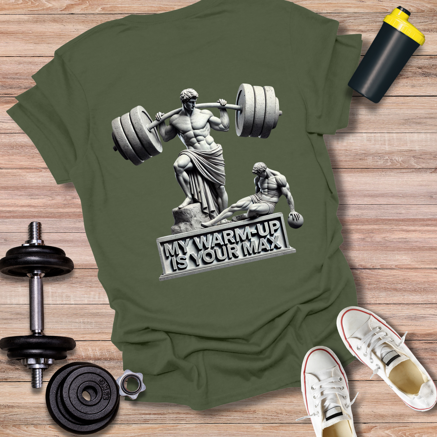 StoicLift Unisex Softstyle T-Shirt – "My warm-up is your max."