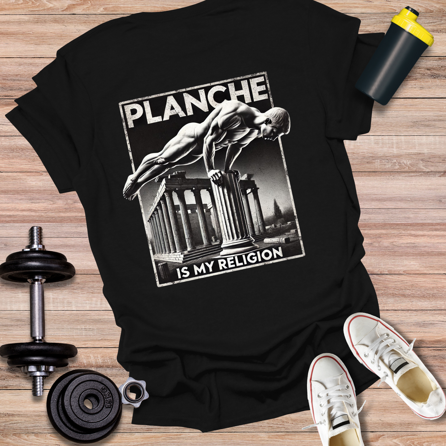StoicLift Unisex Softstyle T-Shirt – "Planche is my religion."
