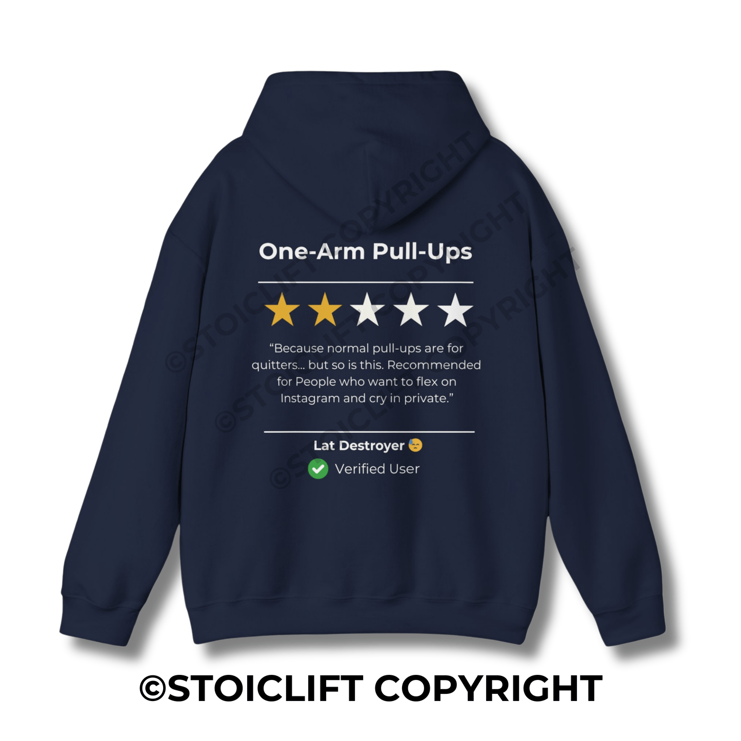 StoicLift Heavy Blend Hoodie - "One-Arm Pull-Ups"