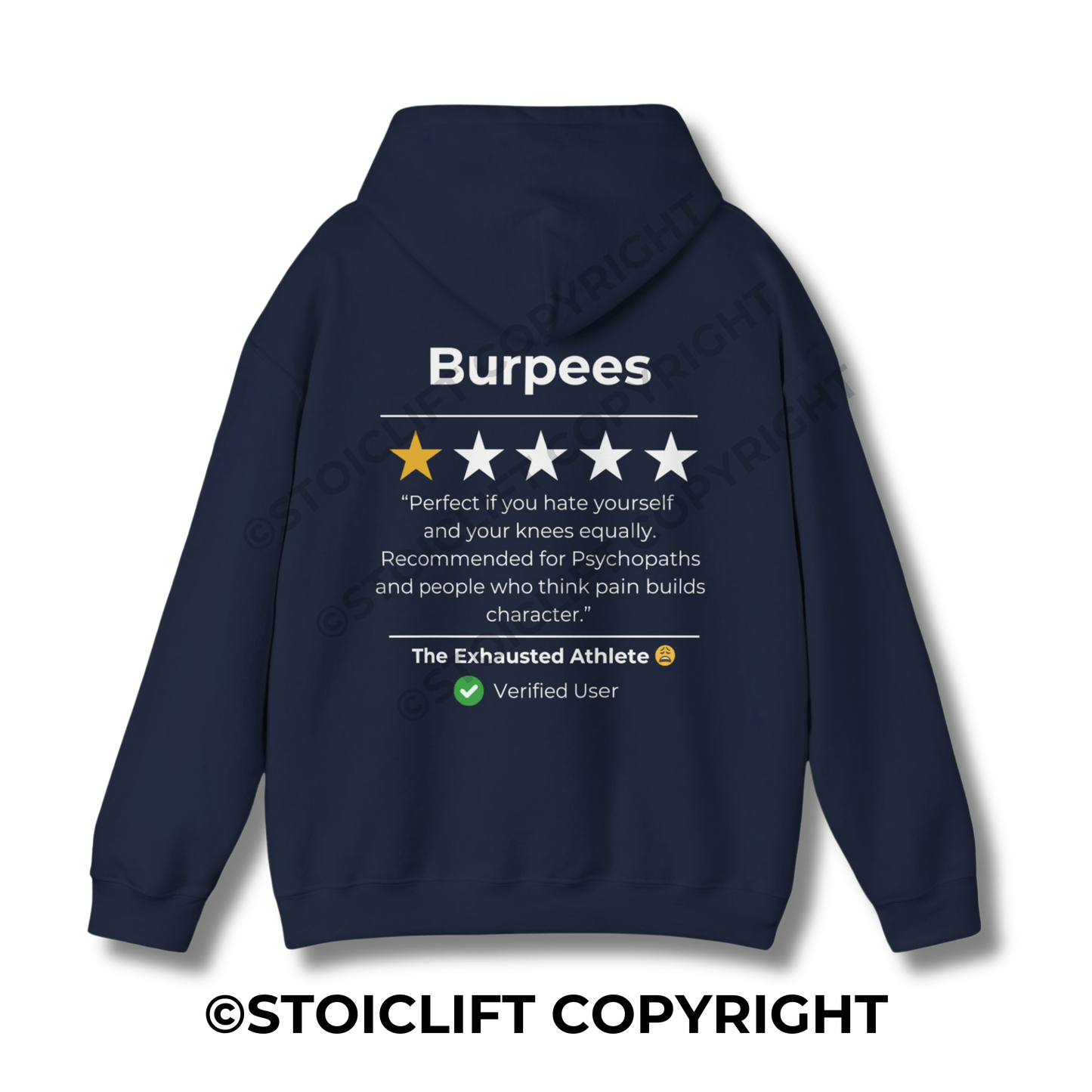 StoicLift Heavy Blend Hoodie - "Burpees"