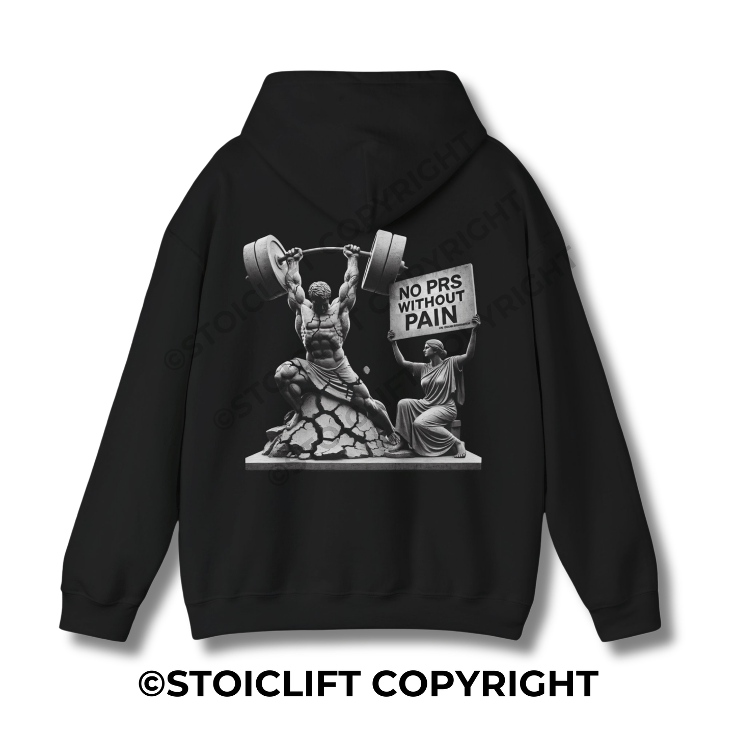 StoicLift Heavy Blend Hoodie - "NO PRS WITHOUT PAIN."