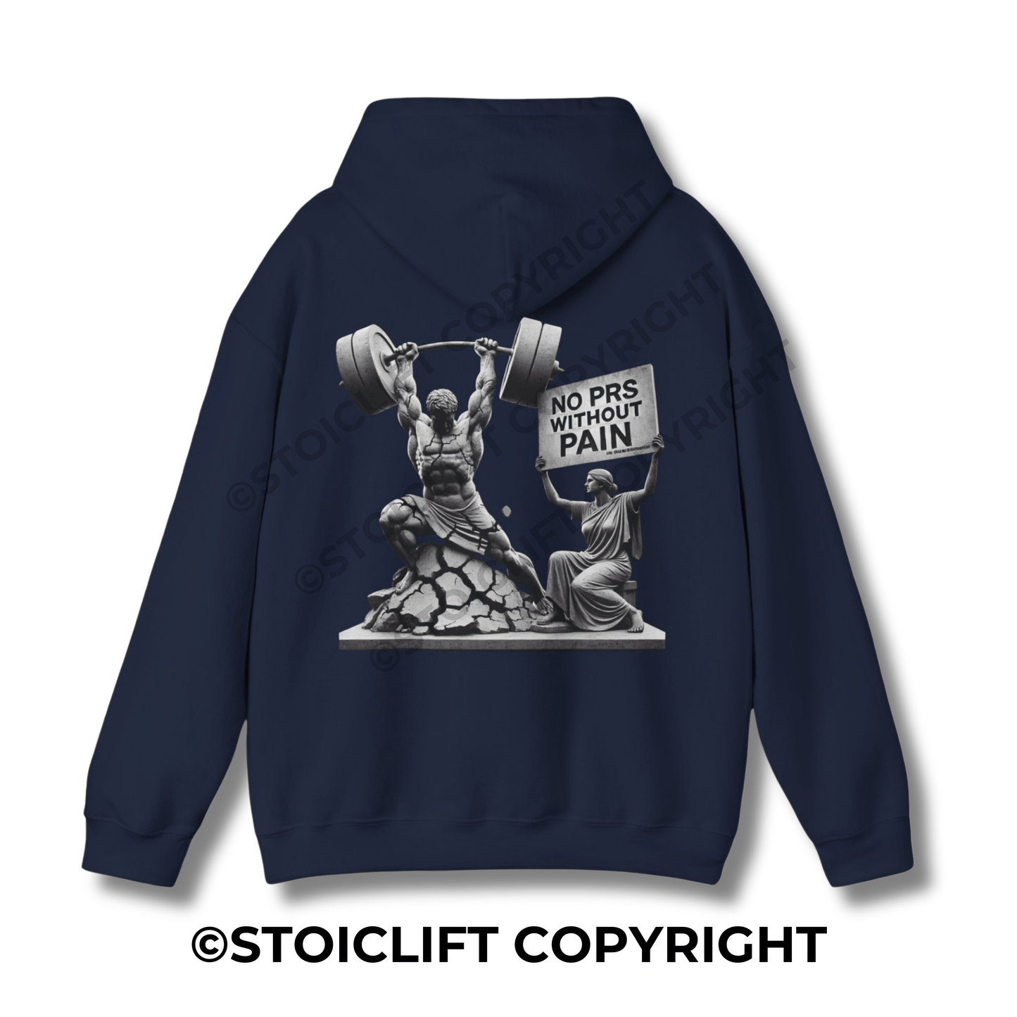 StoicLift Heavy Blend Hoodie - "NO PRS WITHOUT PAIN."