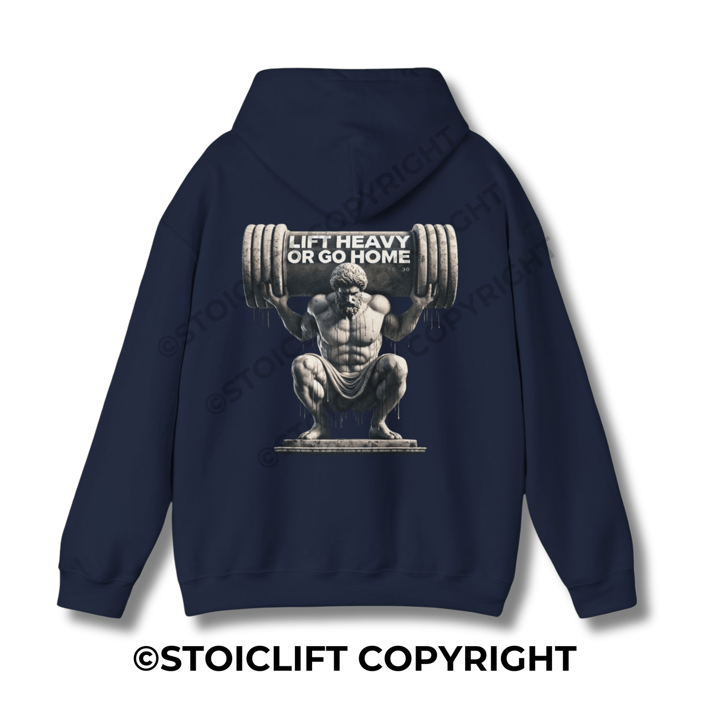 StoicLift Heavy Blend Hoodie - "Lift heavy or go home."