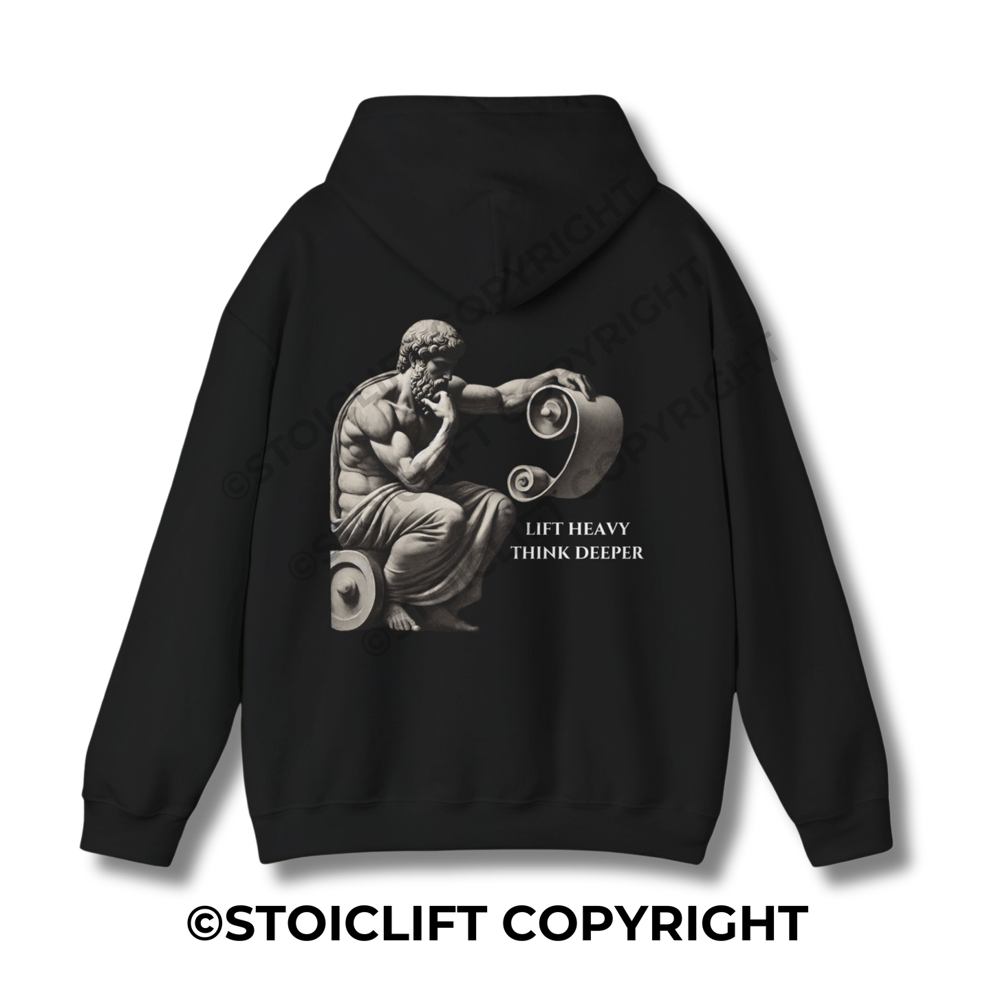 StoicLift Heavy Blend Hoodie - "Lift heavy, think deeper."