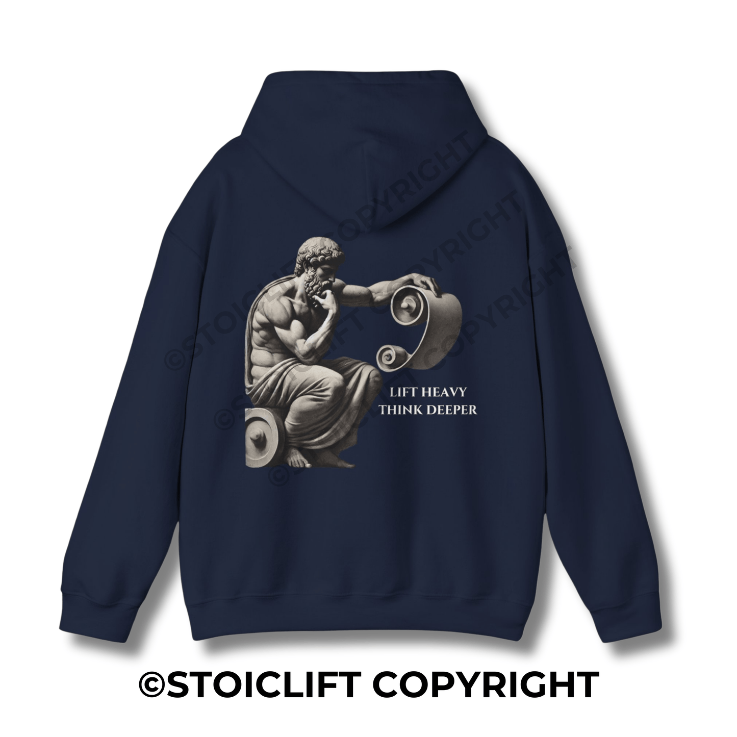 StoicLift Heavy Blend Hoodie - "Lift heavy, think deeper."