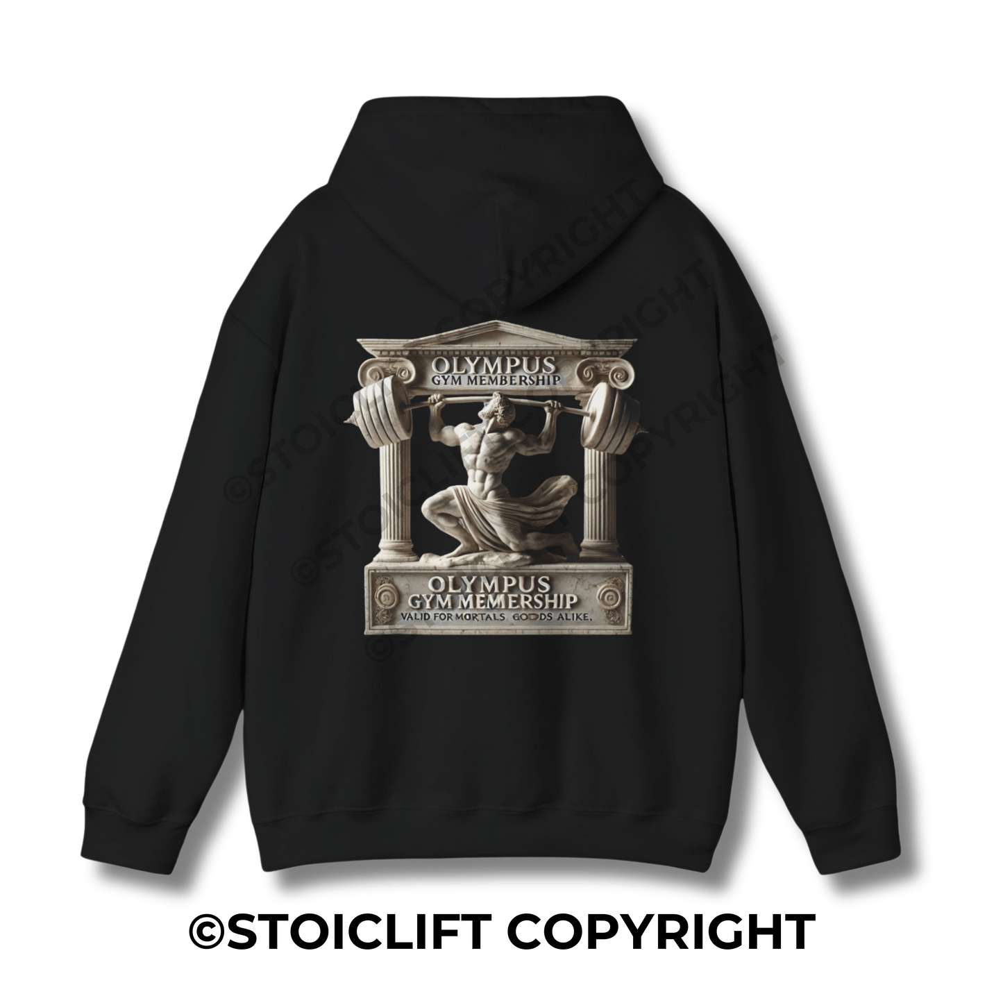 StoicLift Heavy Blend Hoodie - "Olympus Gym Membership."