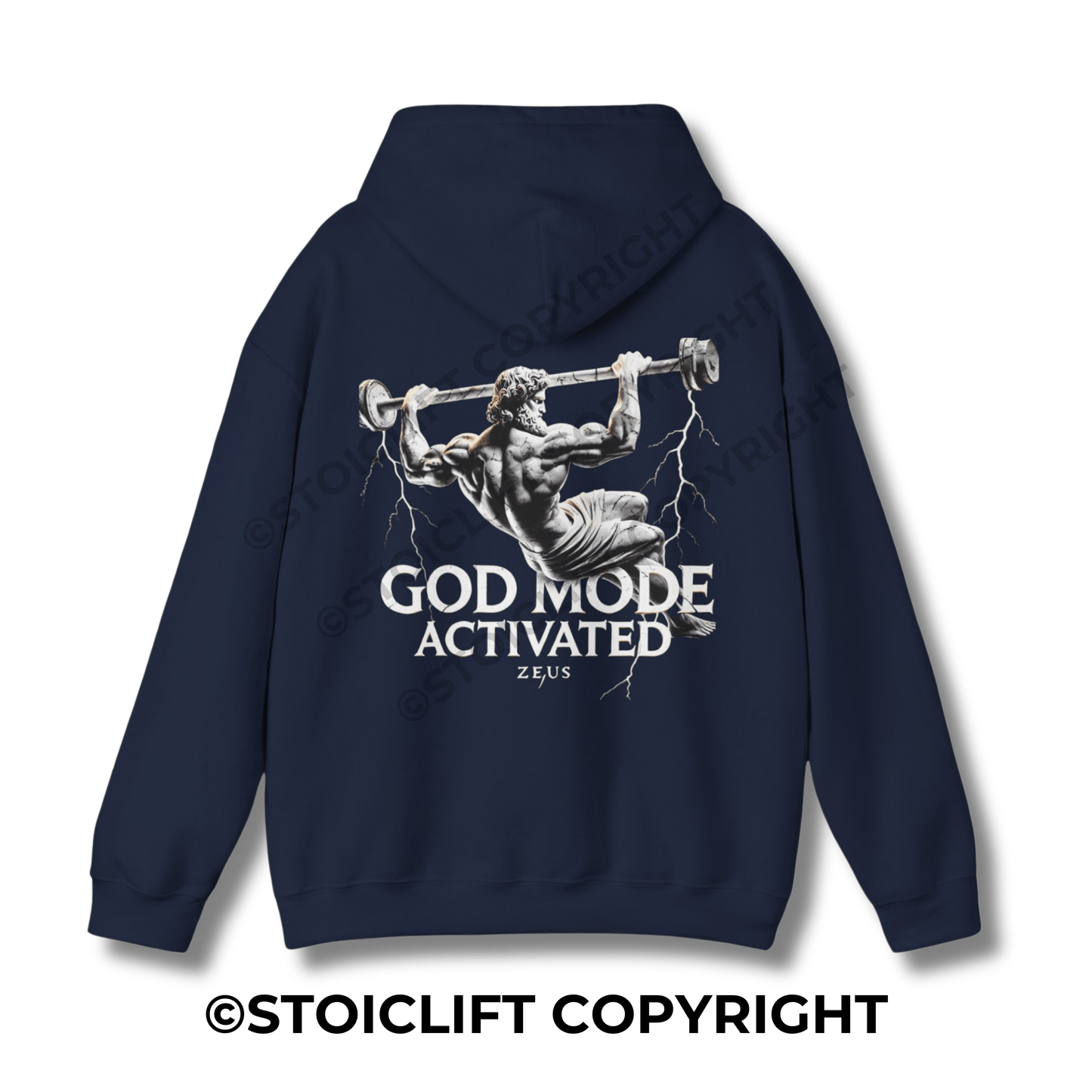 StoicLift Heavy Blend Hoodie - "GOD mode activated."