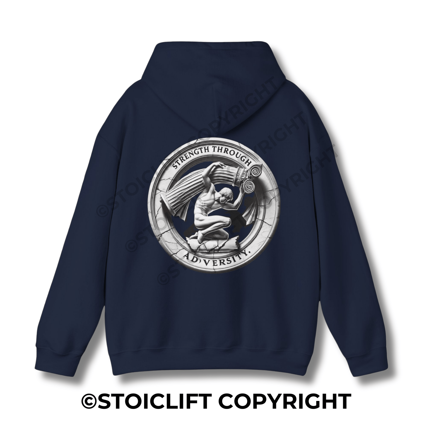 StoicLift Heavy Blend Hoodie - "Strength through adversity."