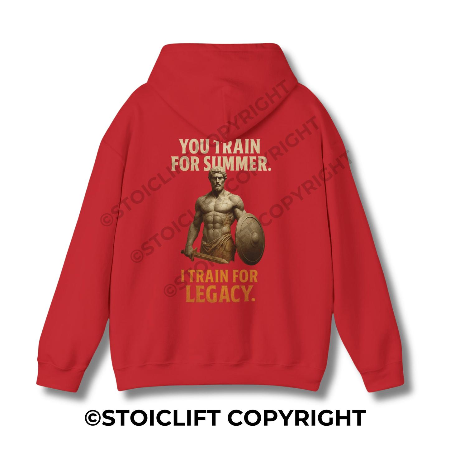 StoicLift Heavy Blend Hoodie - "You train for summer, I train for legacy."