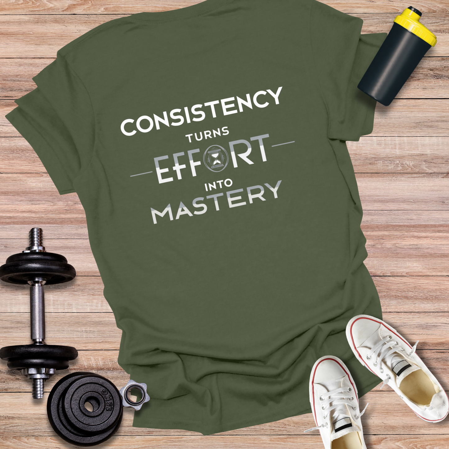 StoicLift Unisex Softstyle T-Shirt – "Consistency turns effort into mastery."