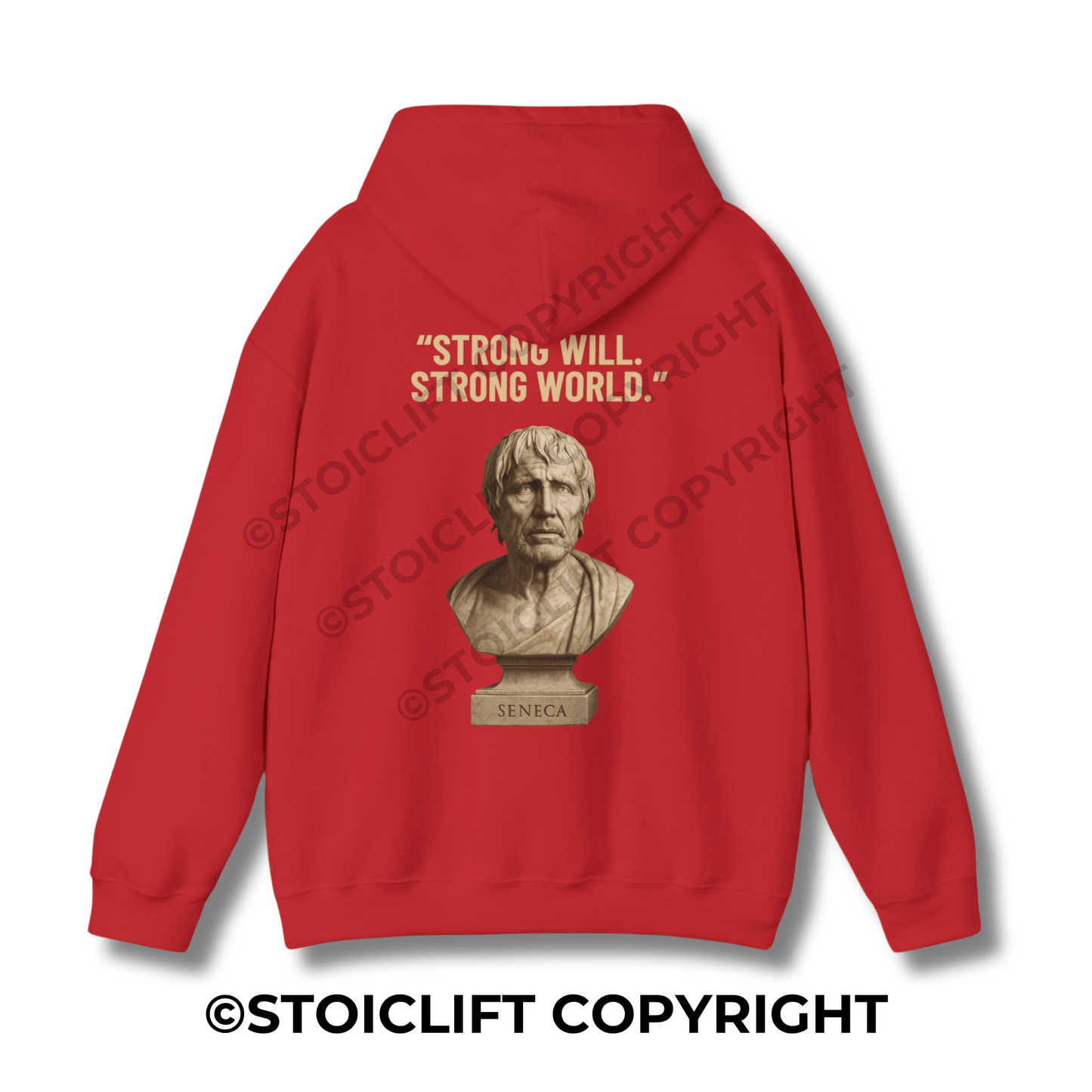 StoicLift Heavy Blend Hoodie - "Strong will. Strong world."
