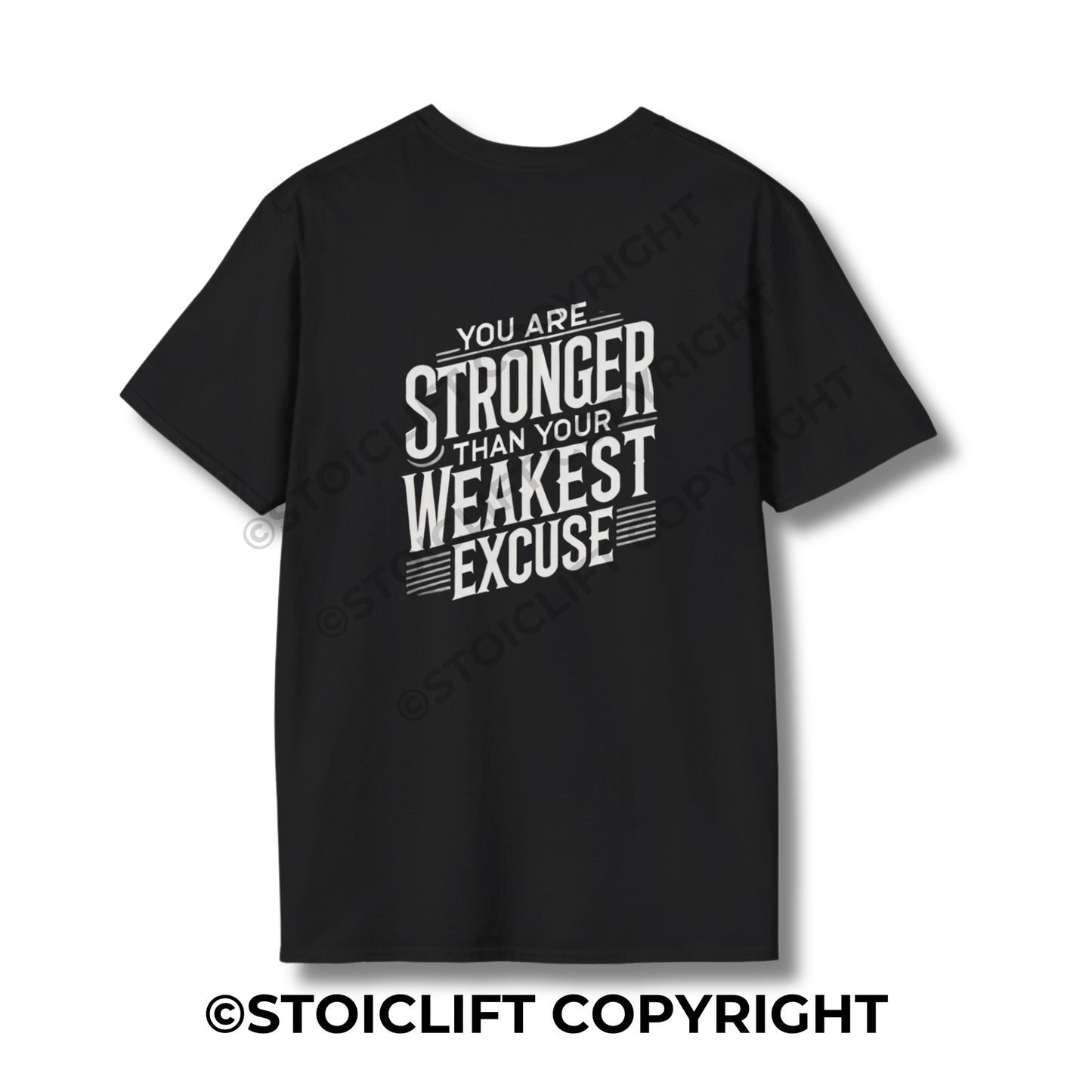 StoicLift Unisex Softstyle T-Shirt – "You are stronger than your weakest excuse."