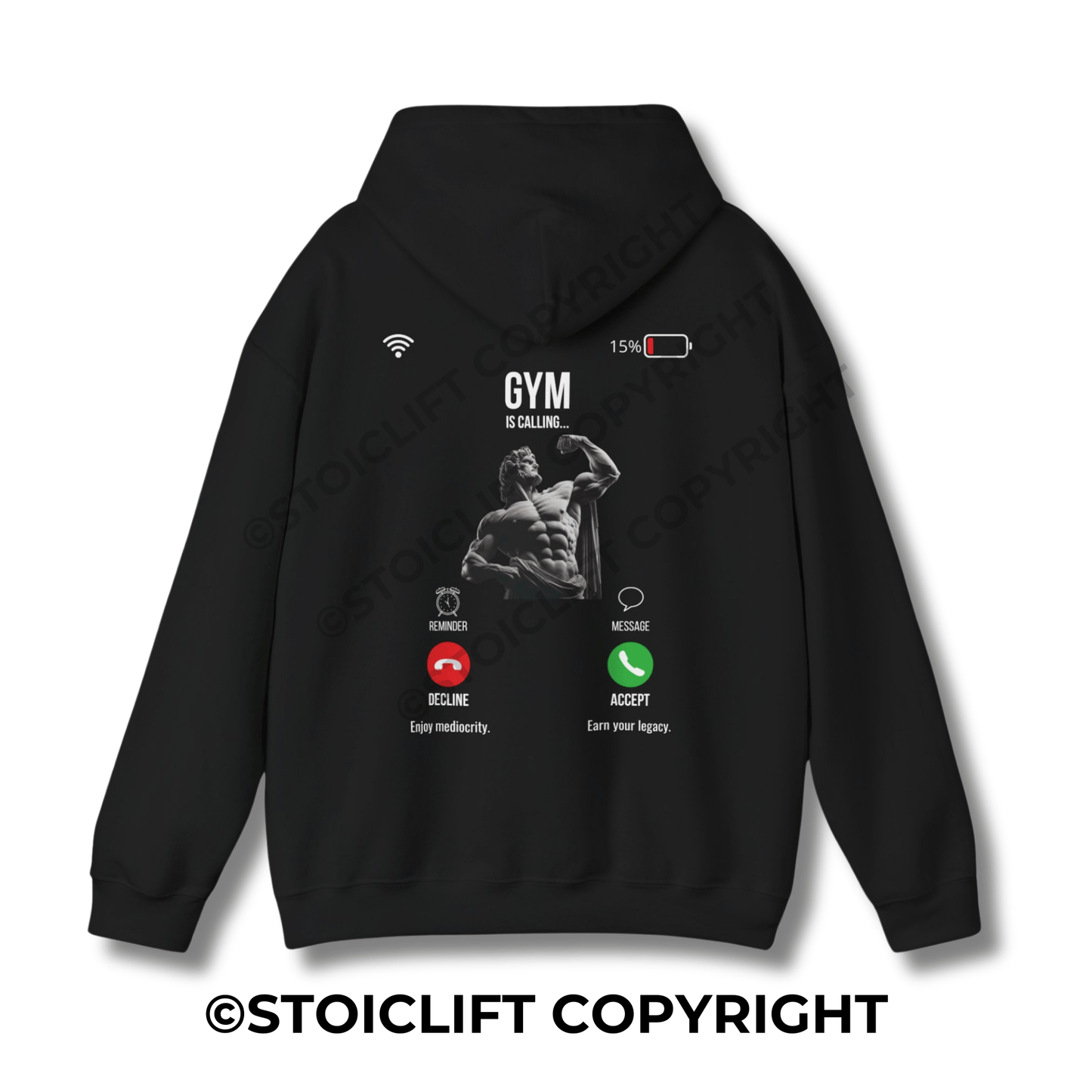 StoicLift Heavy Blend Hoodie - "Gym is calling..."
