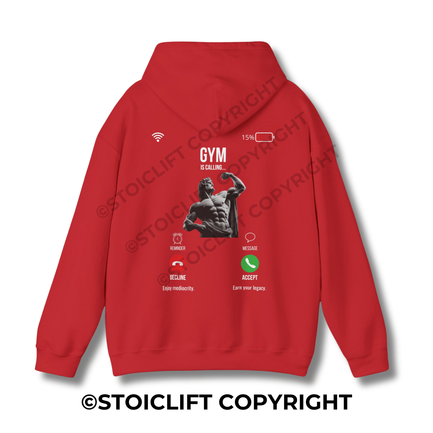 StoicLift Heavy Blend Hoodie - "Gym is calling..."