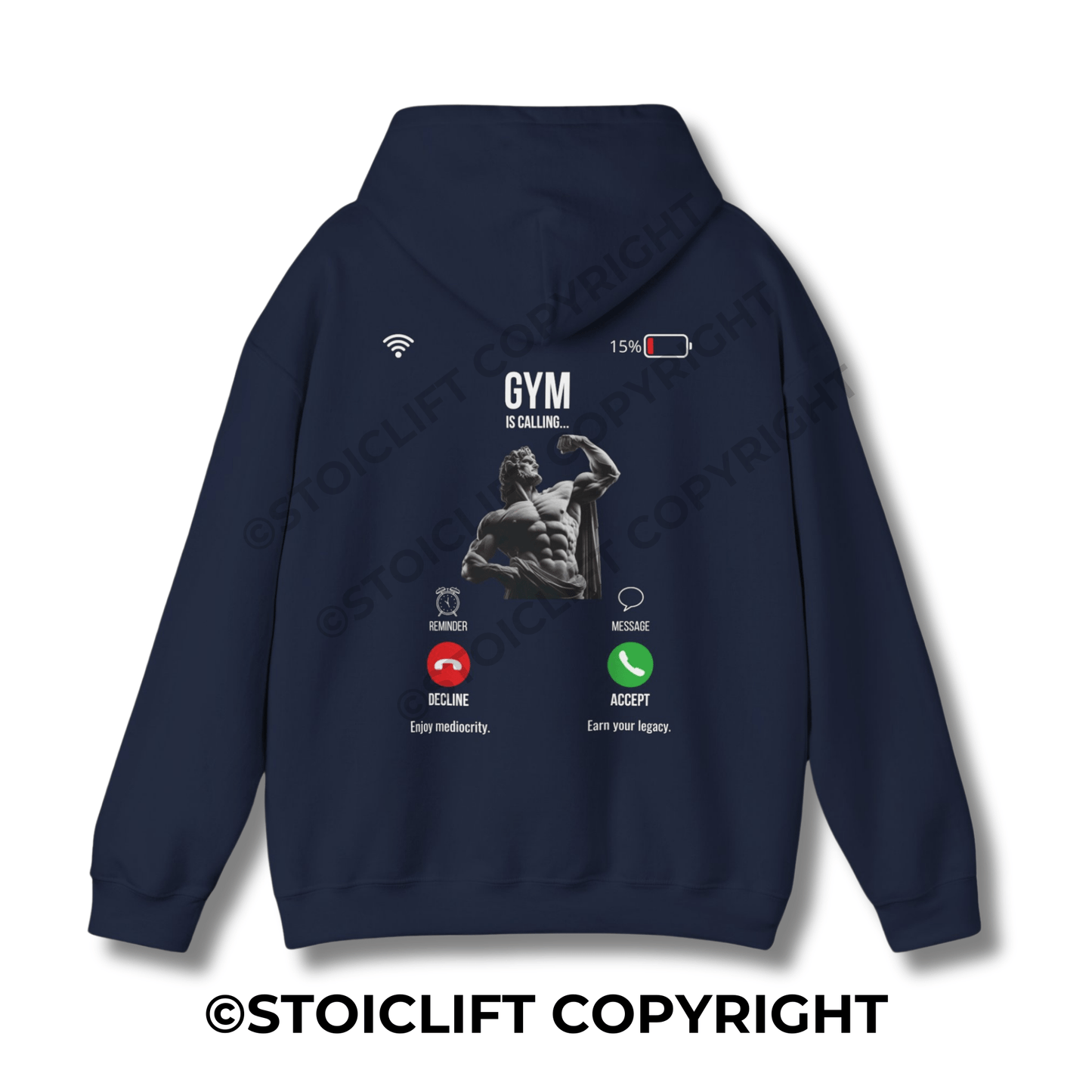 StoicLift Heavy Blend Hoodie - "Gym is calling..."