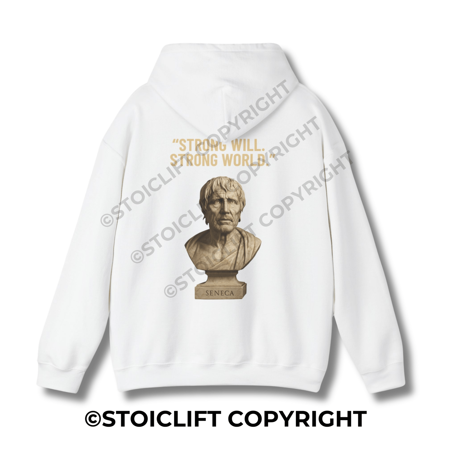 StoicLift Heavy Blend Hoodie - "Strong will. Strong world."