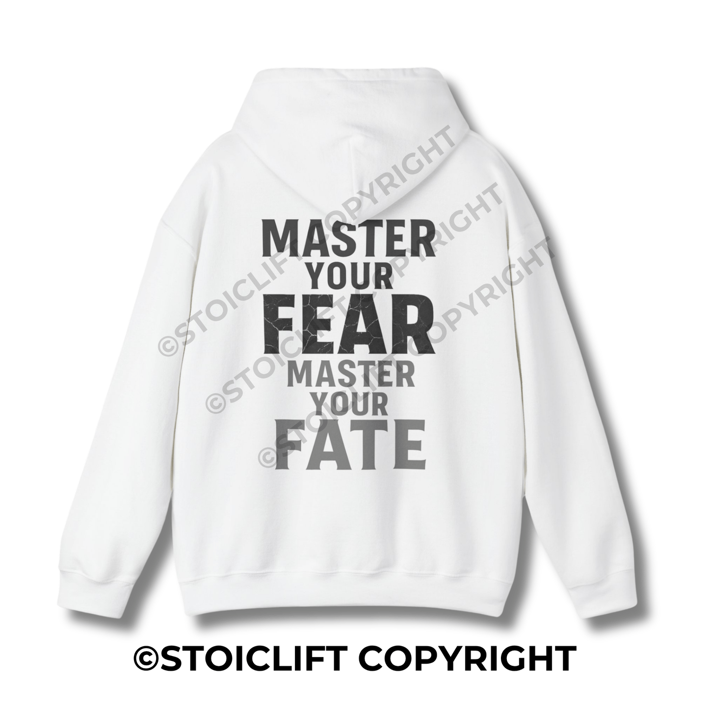 StoicLift Heavy Blend Hoodie - "Master your fear, master your fate."
