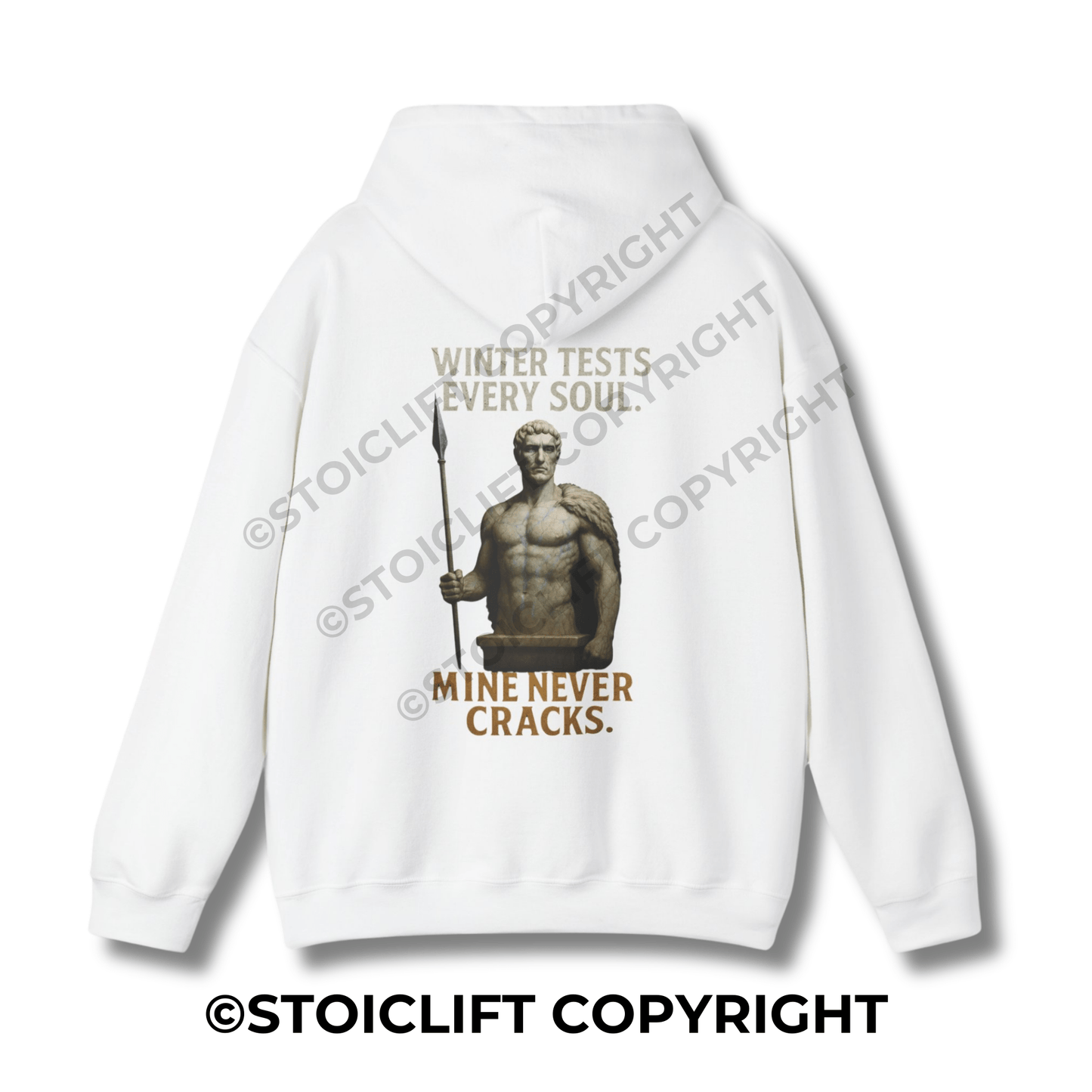 StoicLift Heavy Blend Hoodie - "Winter test every souls. Mine never cracks."