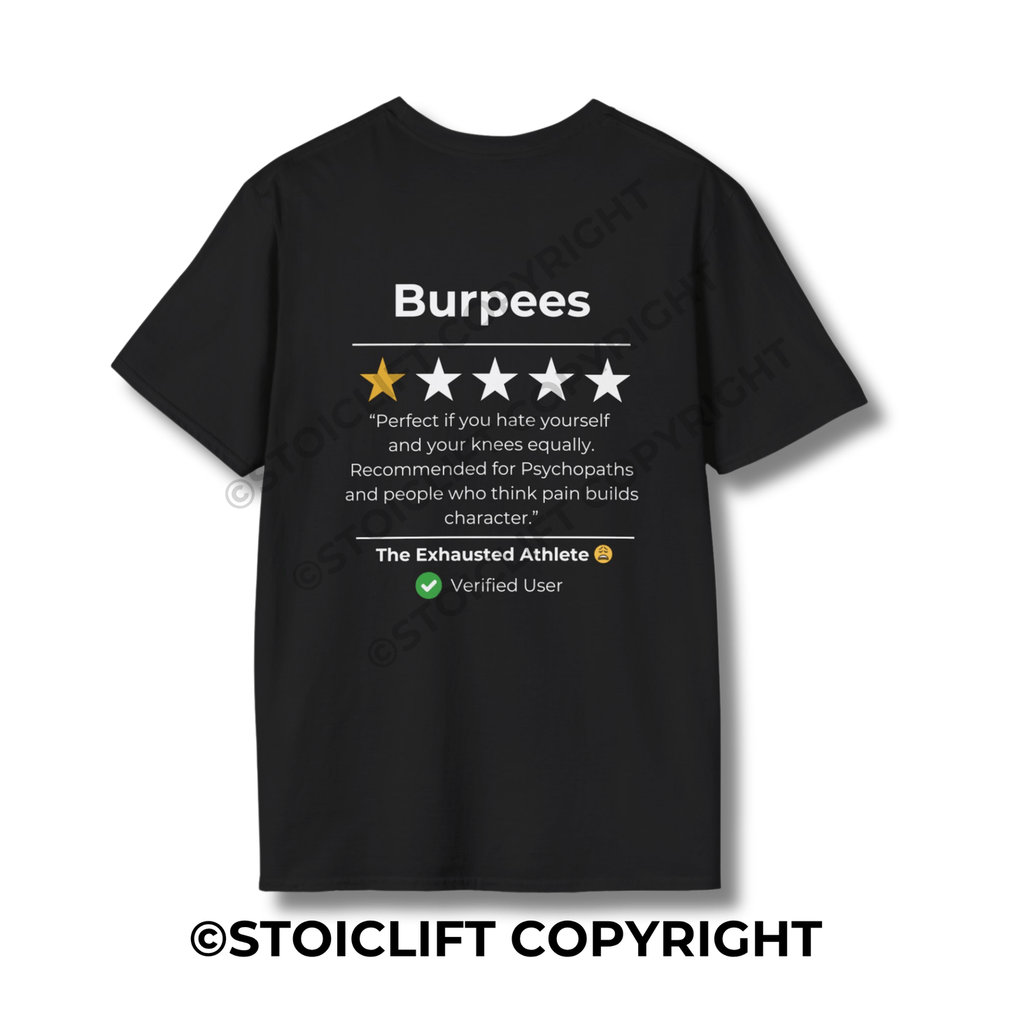 StoicLift Unisex Softstyle T-Shirt – "Burpees"