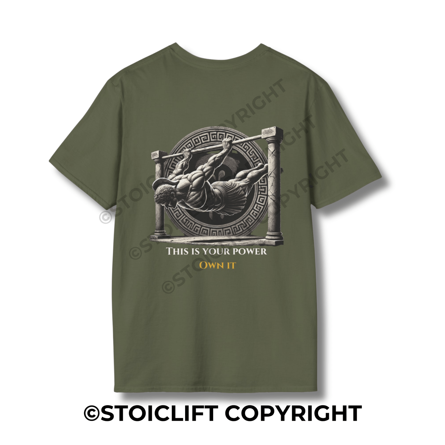 StoicLift Unisex Softstyle T-Shirt – "This is your power. Own it."