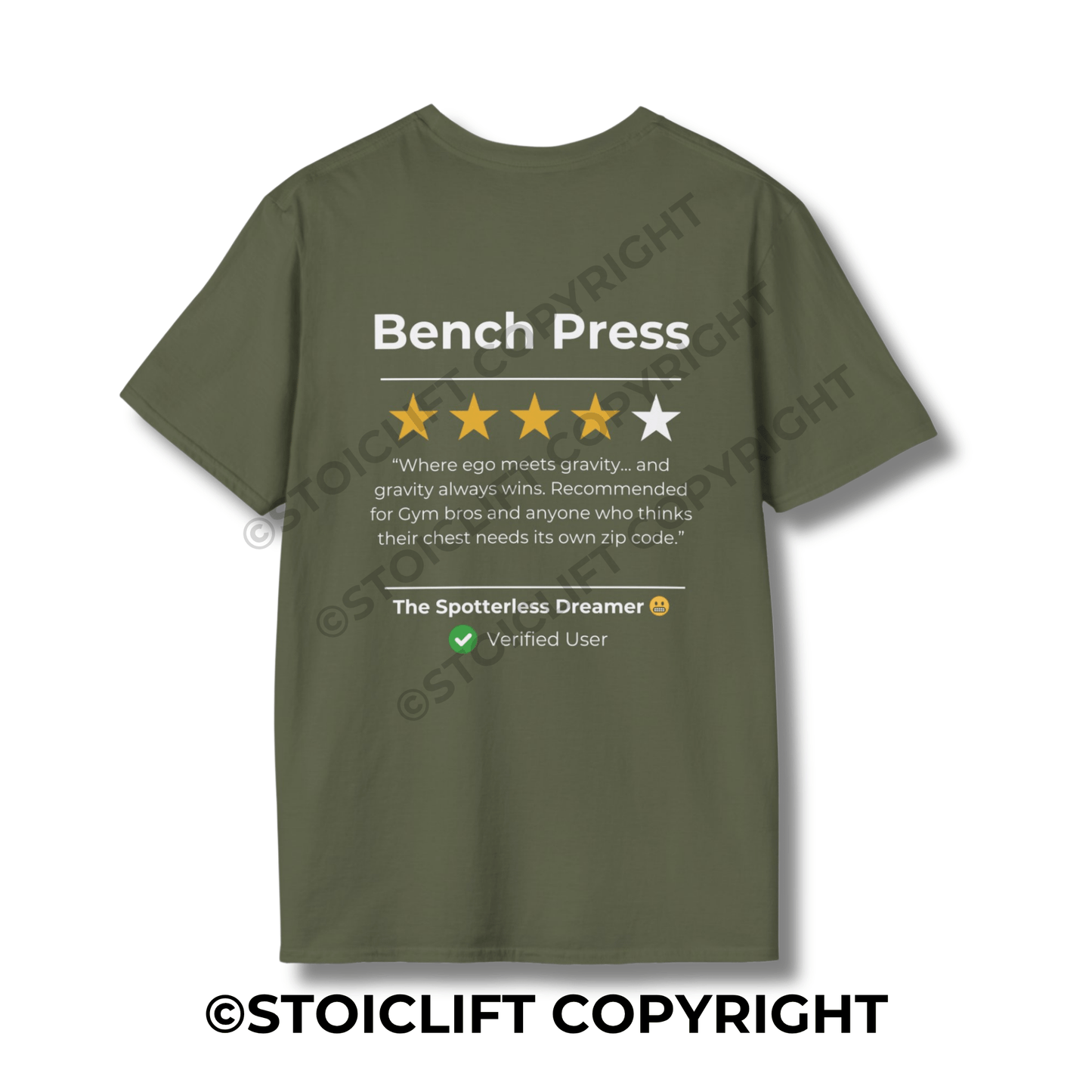 StoicLift Unisex Softstyle T-Shirt – "Bench Press"