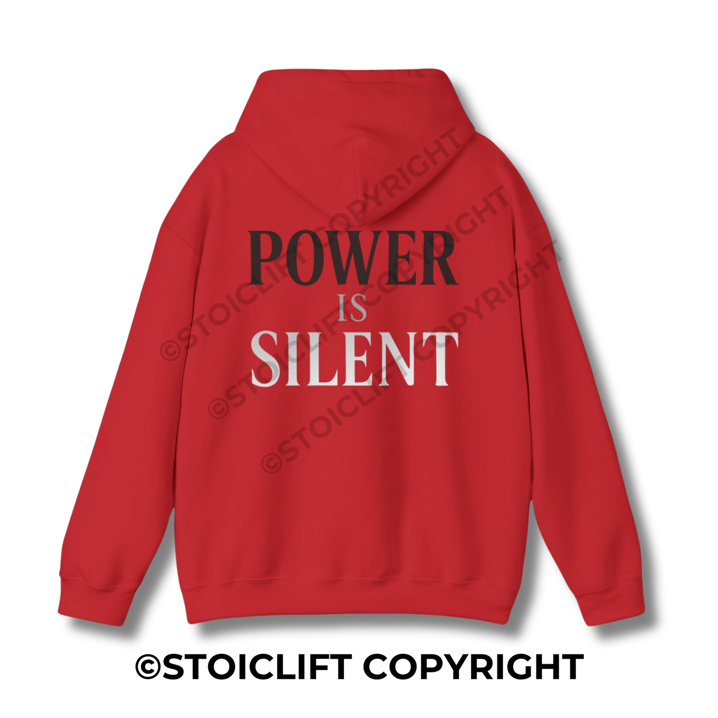 StoicLift Heavy Blend Hoodie - "Power is silent."