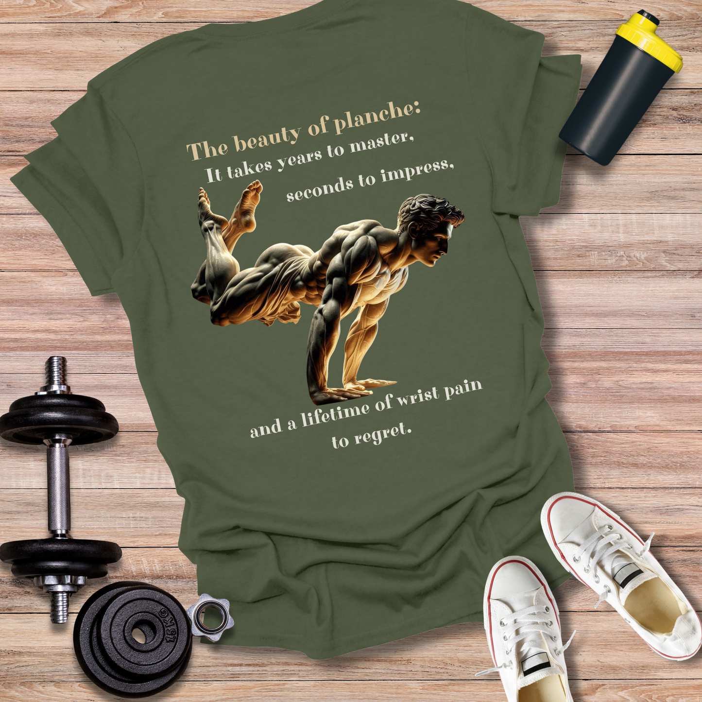 StoicLift Unisex Softstyle T-Shirt – "The beauty of planche"