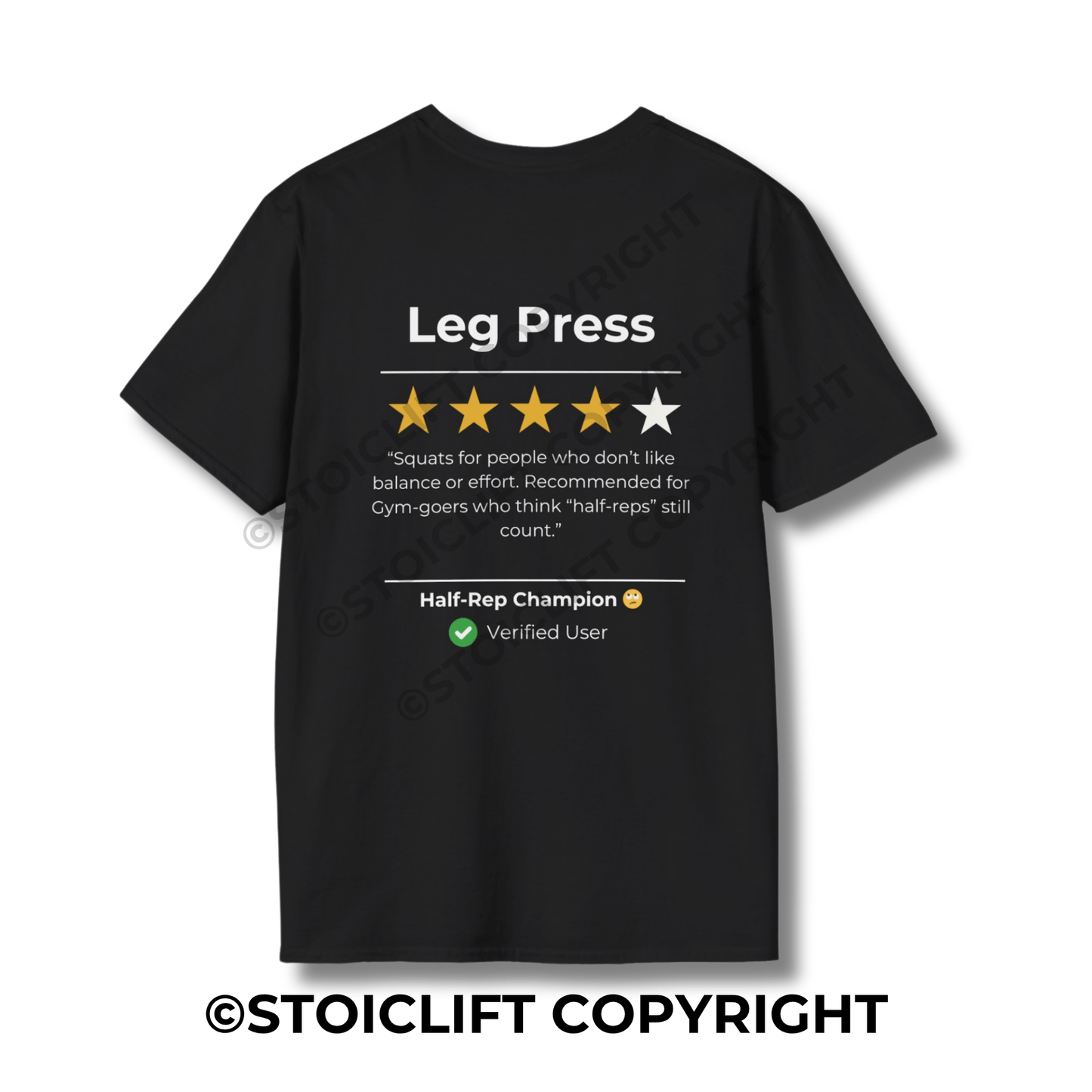 StoicLift Unisex Softstyle T-Shirt – "Leg Press"