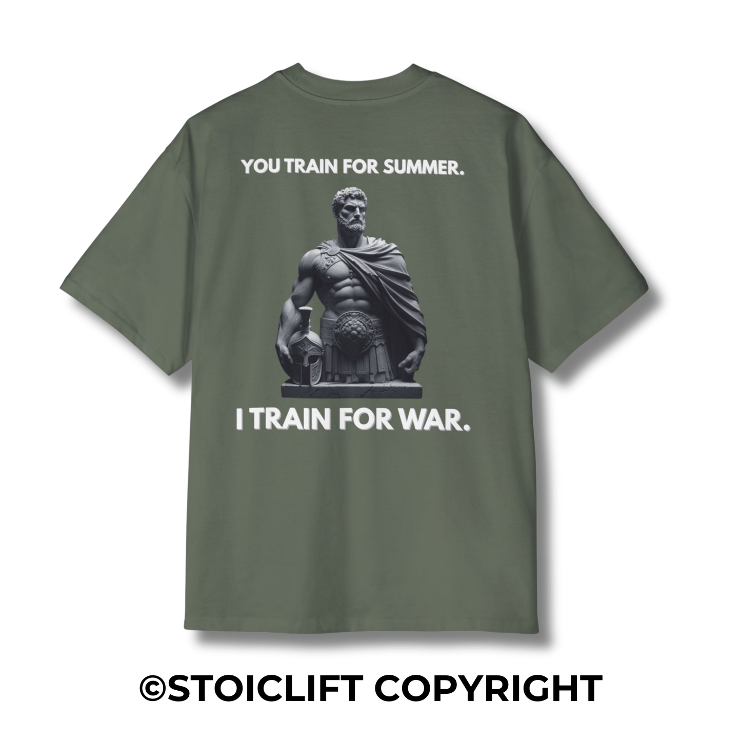 "You Train For Summer. I Train For War." - Heavyweight Oversized Tee