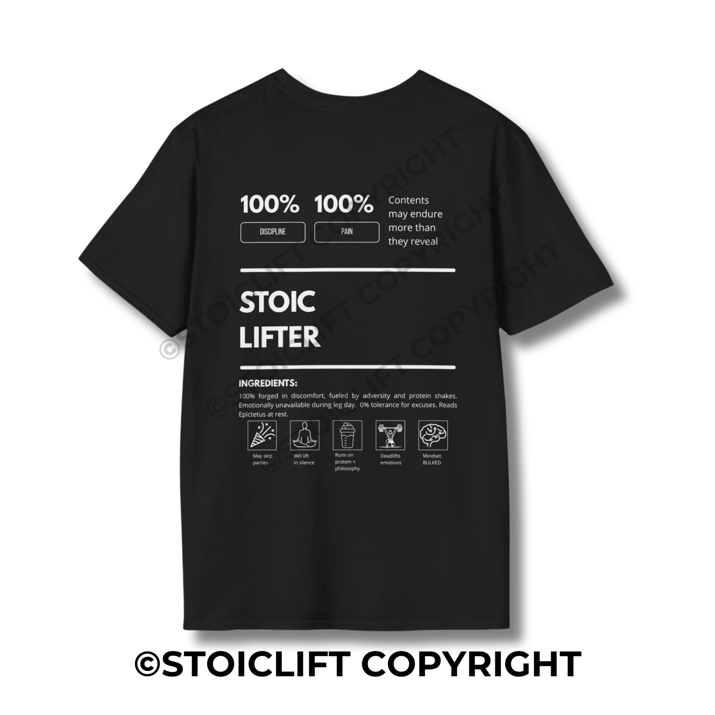 StoicLift Unisex Softstyle T-Shirt – "STOIC LIFTER"
