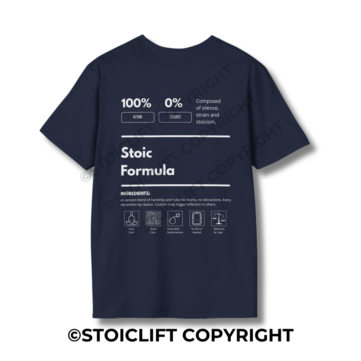 StoicLift Unisex Softstyle T-Shirt – "Stoic Formula"