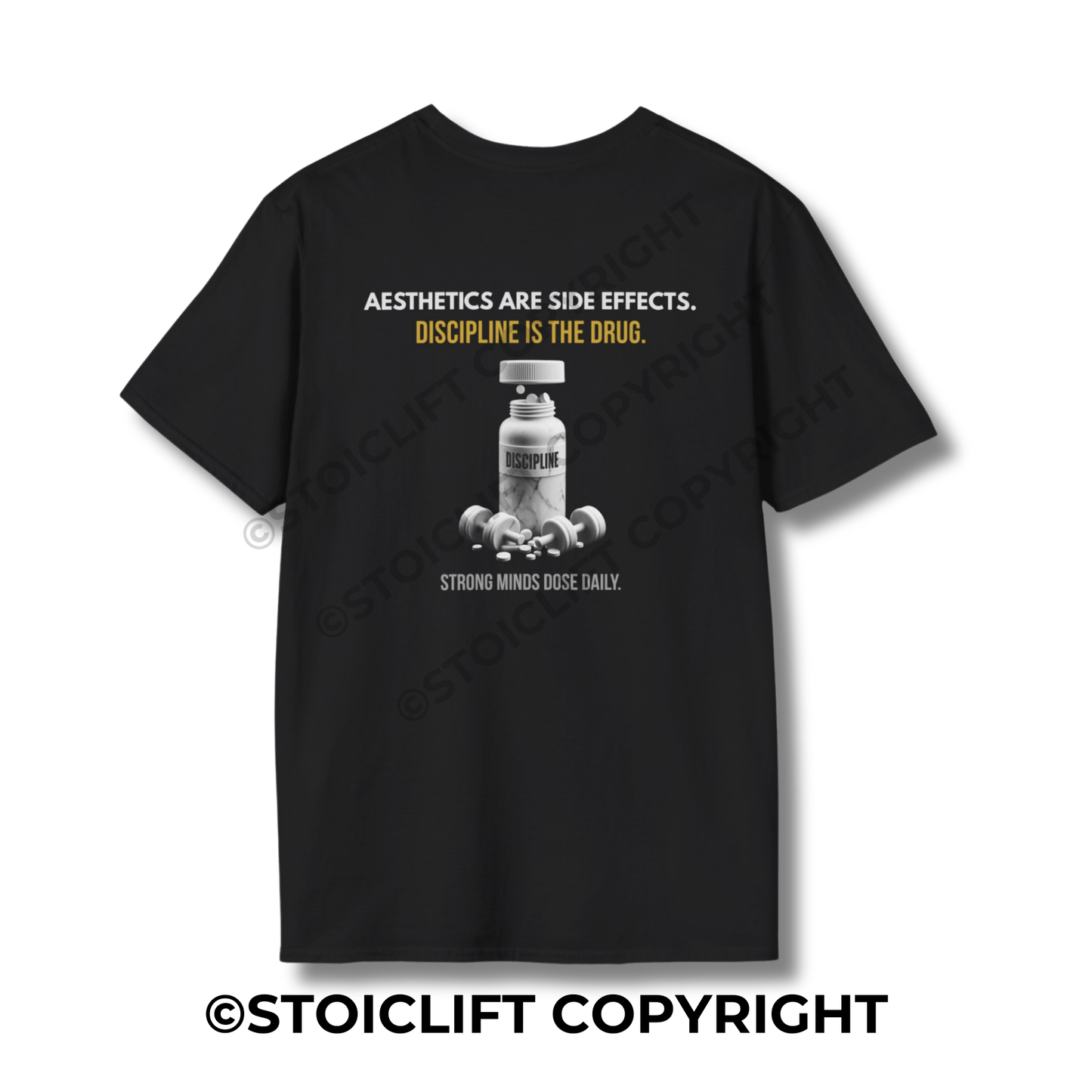 StoicLift Unisex Softstyle T-Shirt – "AESTHETICS ARE SIDE EFFECTS."