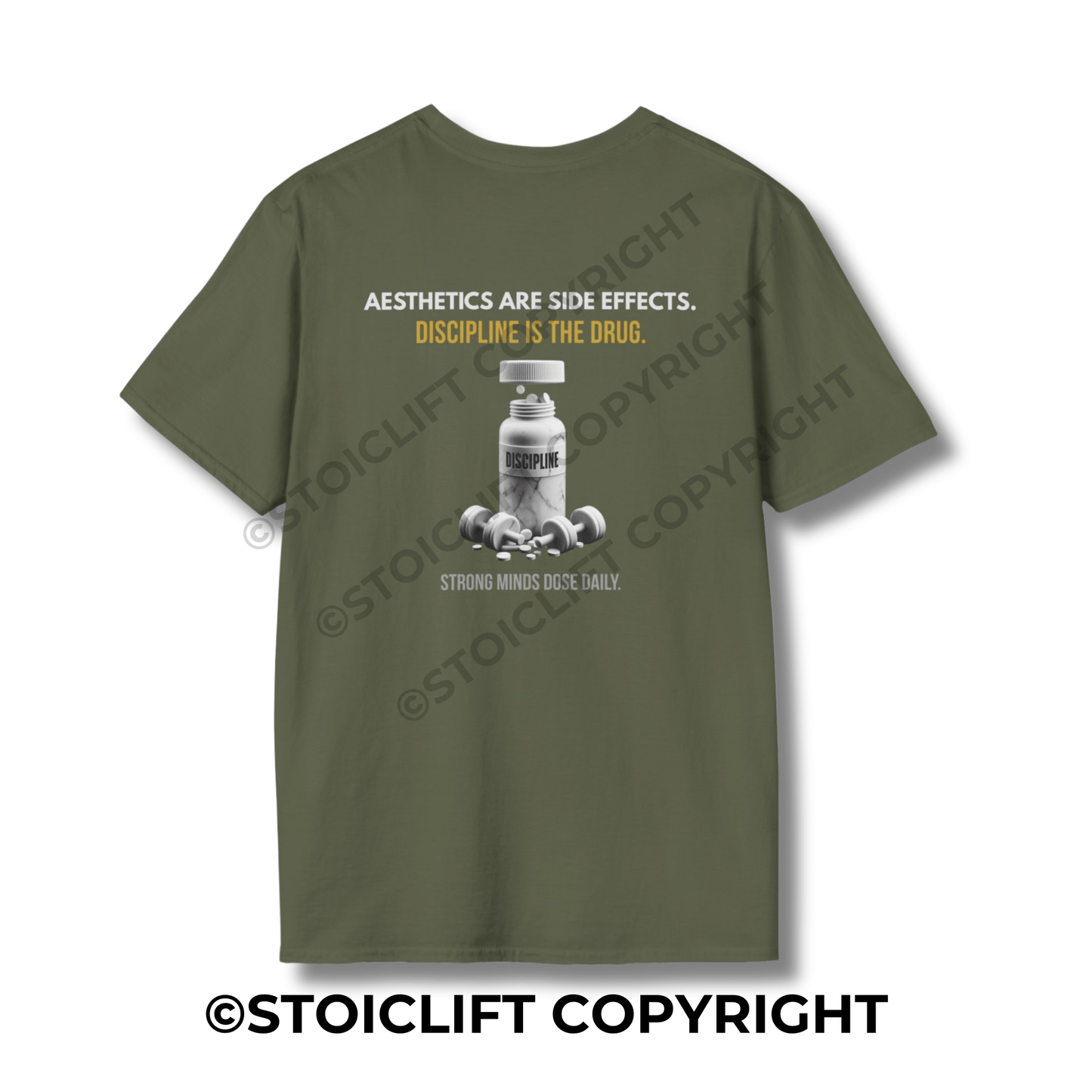 StoicLift Unisex Softstyle T-Shirt – "AESTHETICS ARE SIDE EFFECTS."