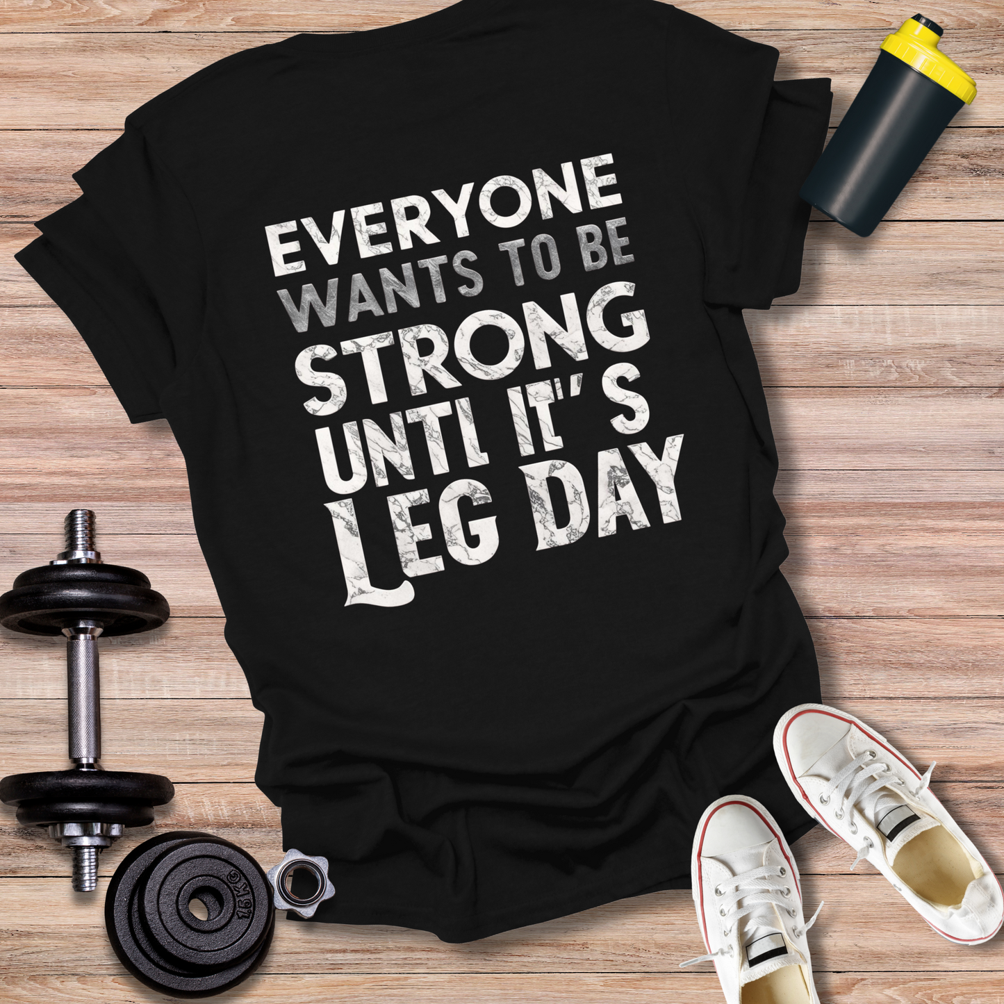 StoicLift Unisex Softstyle T-Shirt – "Everyone wants to be strong until it's leg day."