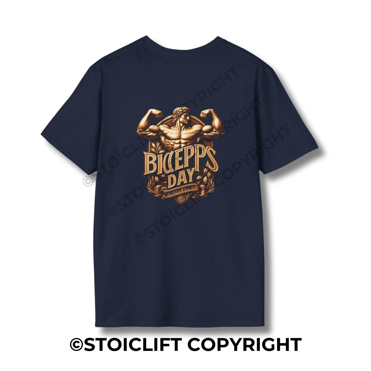 StoicLift Unisex Softstyle T-Shirt – "Biceps day. Every day."