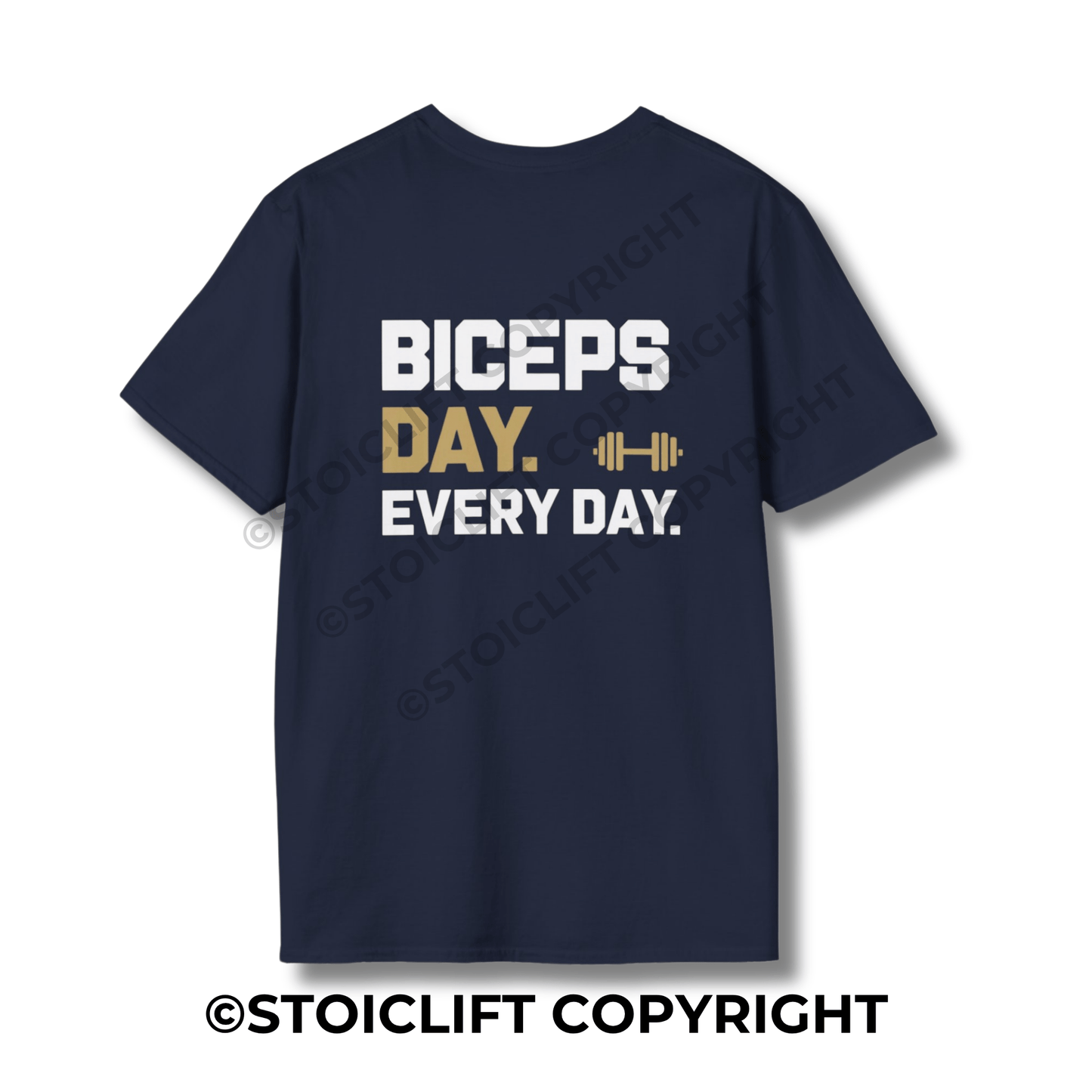 StoicLift Unisex Softstyle T-Shirt – "Biceps day. Every day."
