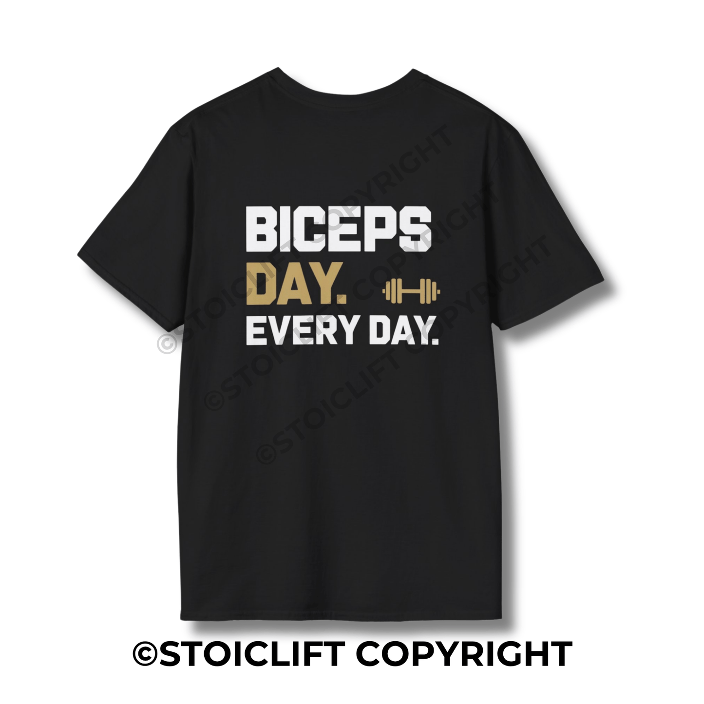 StoicLift Unisex Softstyle T-Shirt – "Biceps day. Every day."