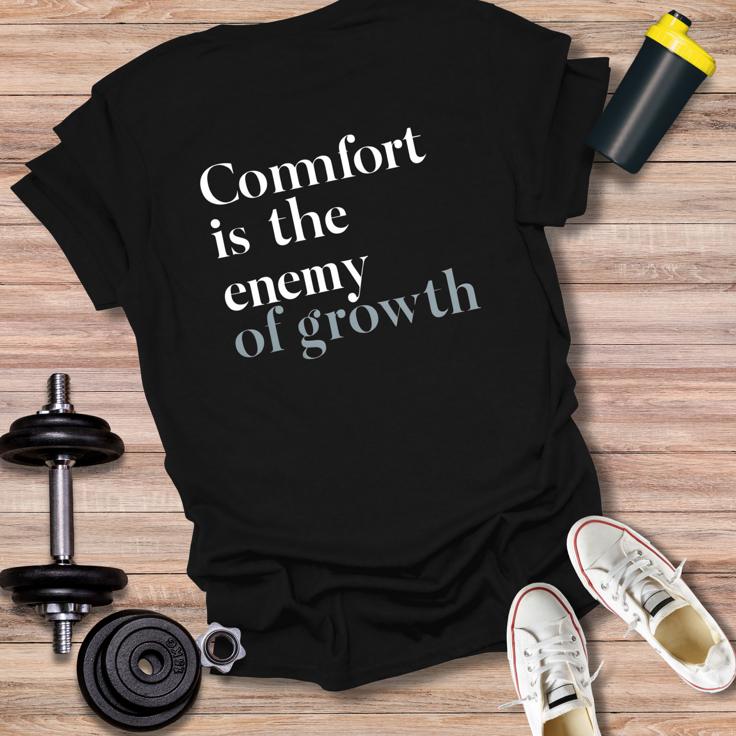 StoicLift Unisex Softstyle T-Shirt – "Comfort is the enemy of growth."