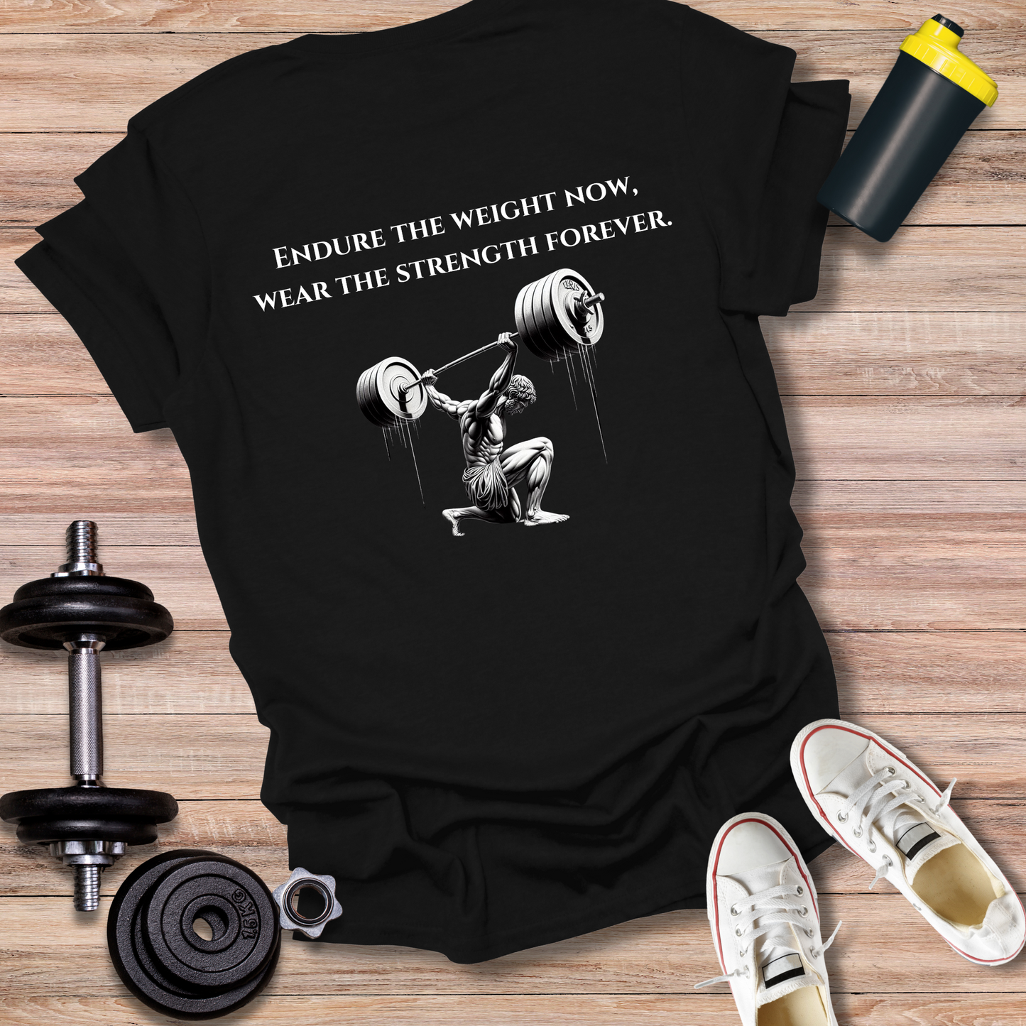 StoicLift Unisex Softstyle T-Shirt – "Endure the weight now, wear the strength forever."