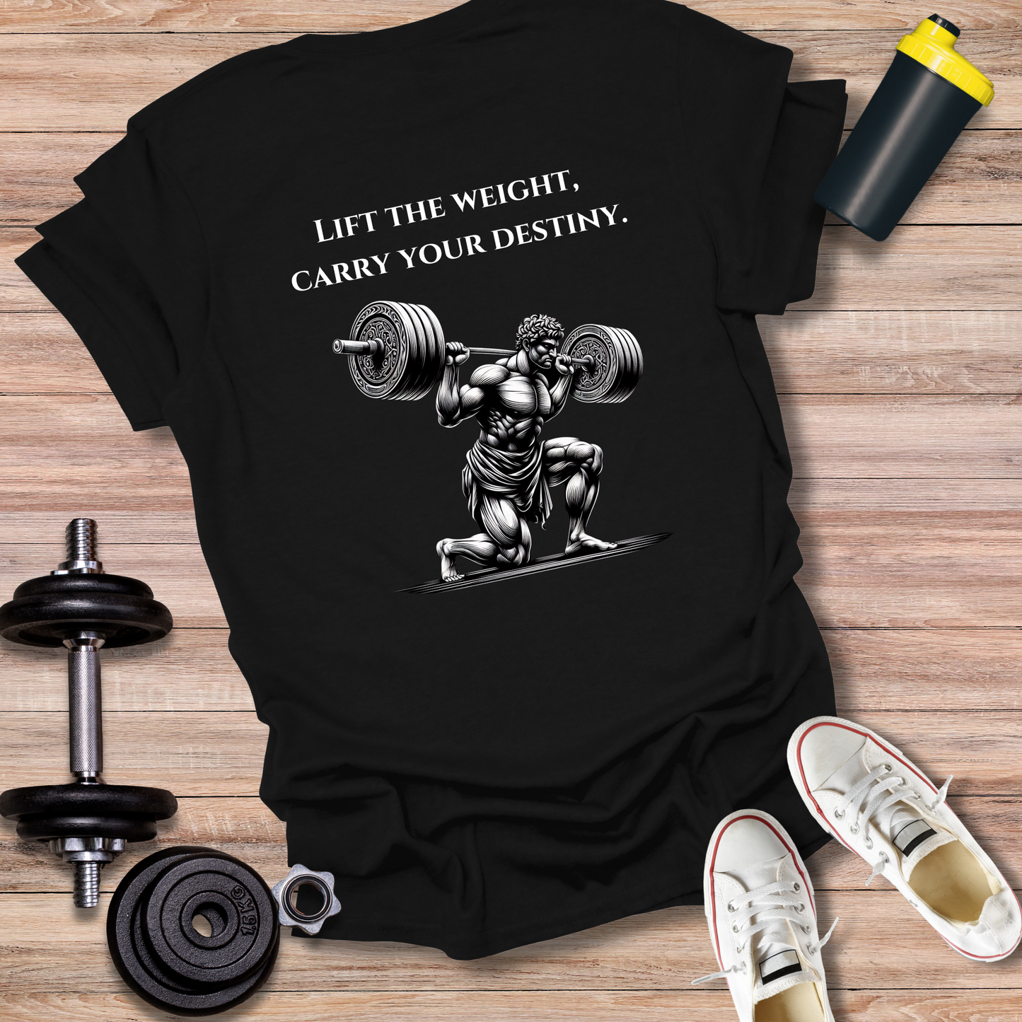 StoicLift Unisex Softstyle T-Shirt – "Lift the weight, carry your destiny."