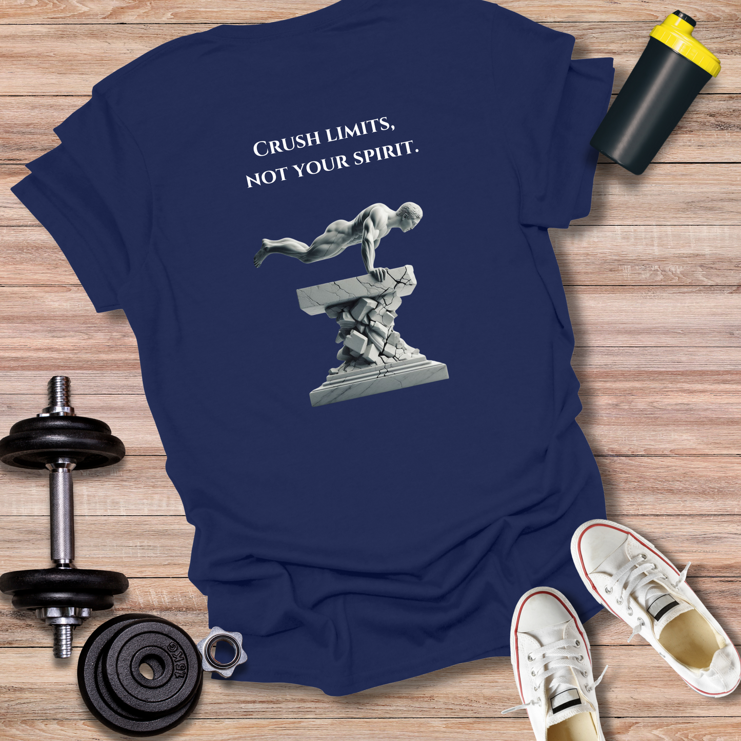 StoicLift Unisex Softstyle T-Shirt – "Crush limits, not your spirit."